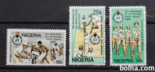 mladinske skupine - Nigerija 1983 -Mi 414/416 -serija, čiste (Rafl01)