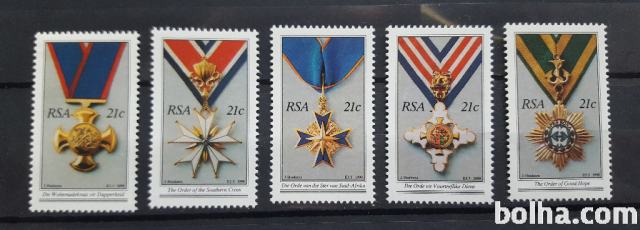 narodne medalje - RSA 1990 - Mi 808/812 - serija, čiste (Rafl01)