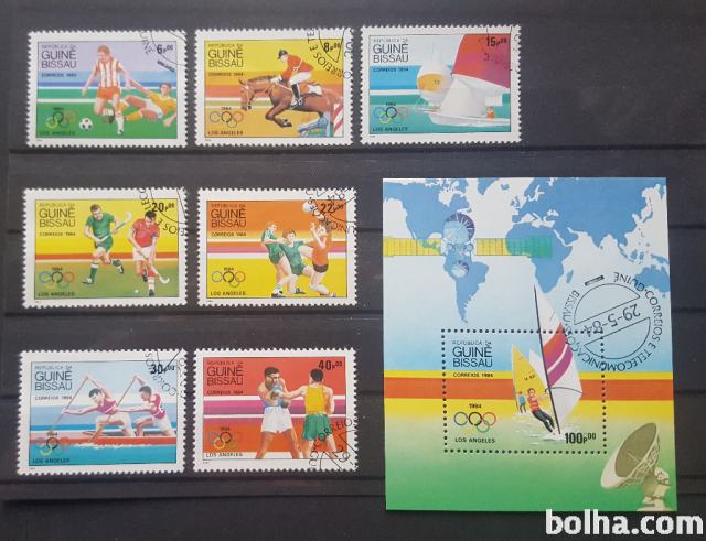 olimpijske igre - Gvineja Bissau 1984 - Mi 765/771 in B 260 (Rafl01)