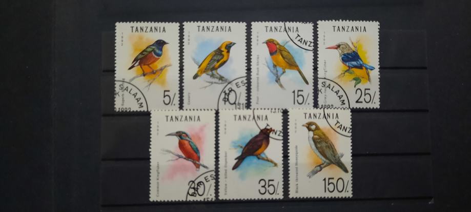 ptice - Tanzanija 1992 - Mi 1315/1321 - serija, žigosane (Rafl01)