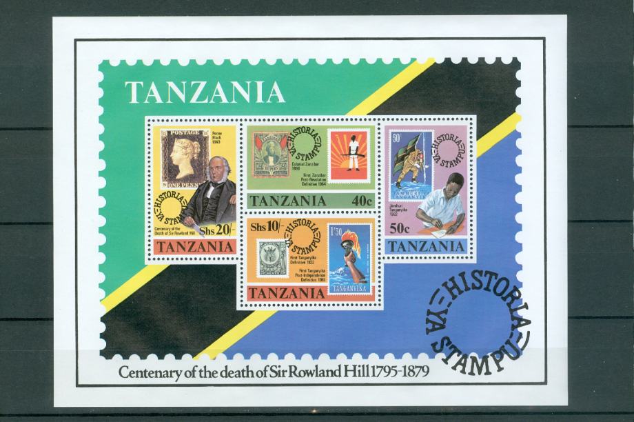 Tanzanija 1979 pošta R. HIll blok MNH**