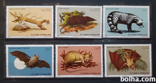 živali -Sao Tome E Principe 1981 - Mi 673/678 - serija, čiste (Rafl01)