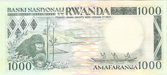 Bank.1000 FRANCS P21a (RWANDA RUANDA)1988,UNC