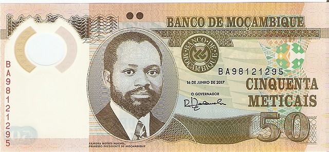 BANKOVEC 50 METICAIS (MOZAMBIK) 2017.UNC