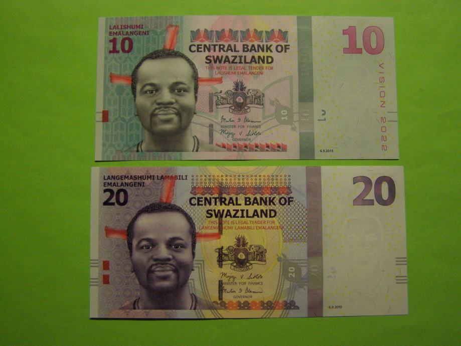 SWAZILAND 2011/15 - 10 IN 20 EMALENGENI - PRODAM