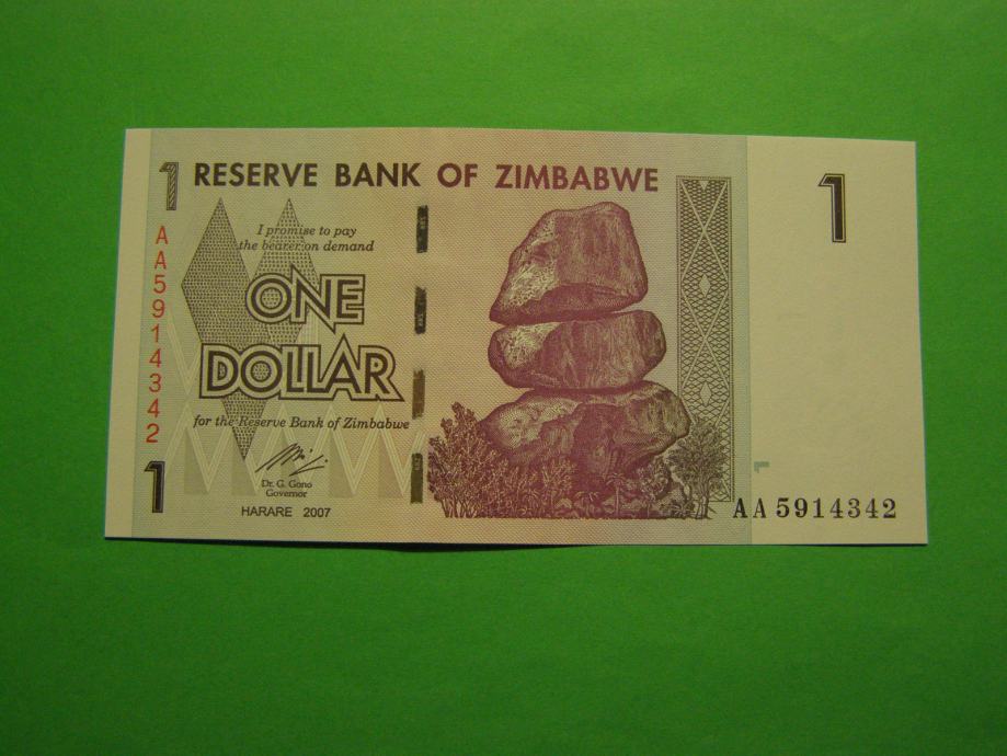 ZIMBABWE 2007 - 1 DOLAR - PRODAM