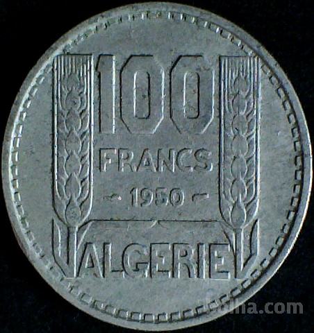 LaZooRo: Alžirija 100 Francs 1950 XF