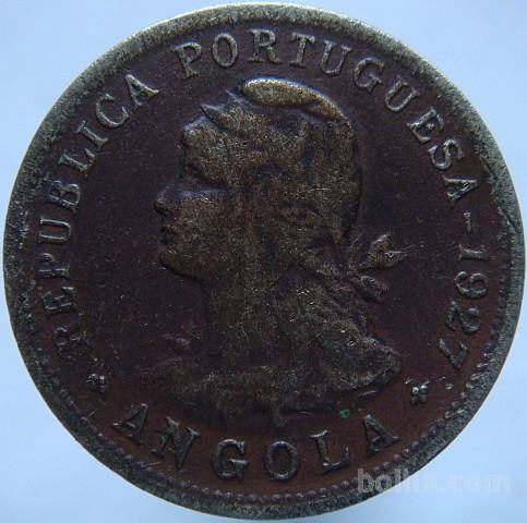 LaZooRo: Angola 50 Centavos 1927 F/VF