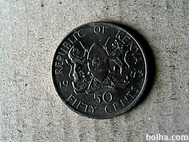KOVANEC 50 centov 1973 Kenija