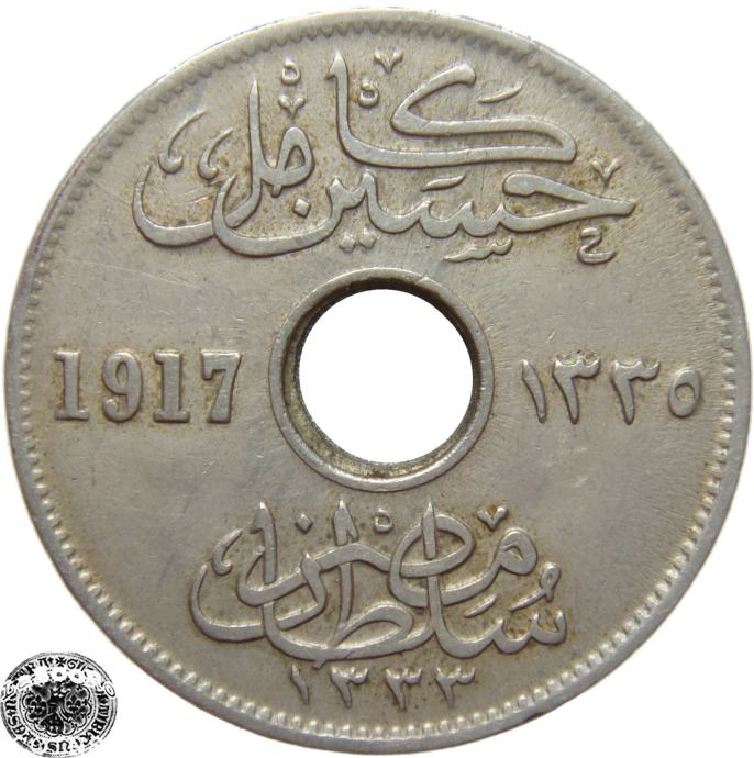 LaZooRo: Egipt 5 Milliemes 1917 H XF