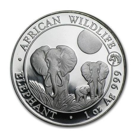 Somalia 1 oz srebrnik Elephant 2014 Privy Horse (trezor)