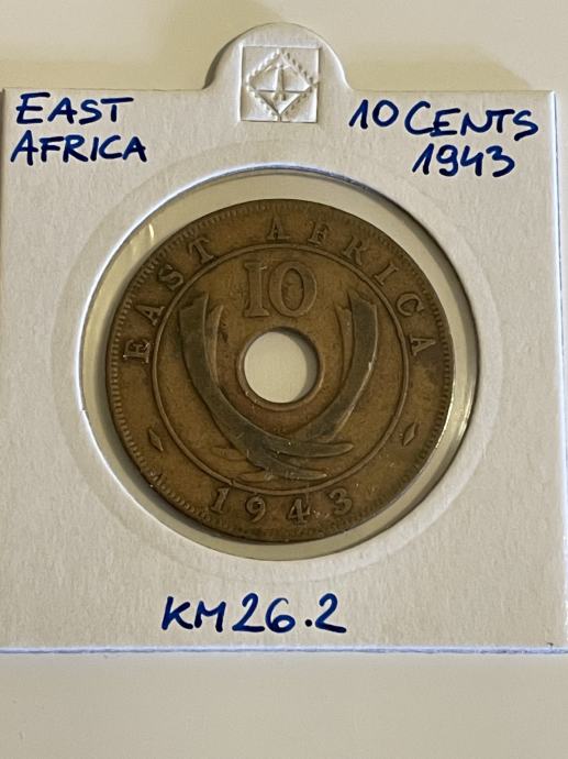 Vzhodna Afrika 10 Cent 1943