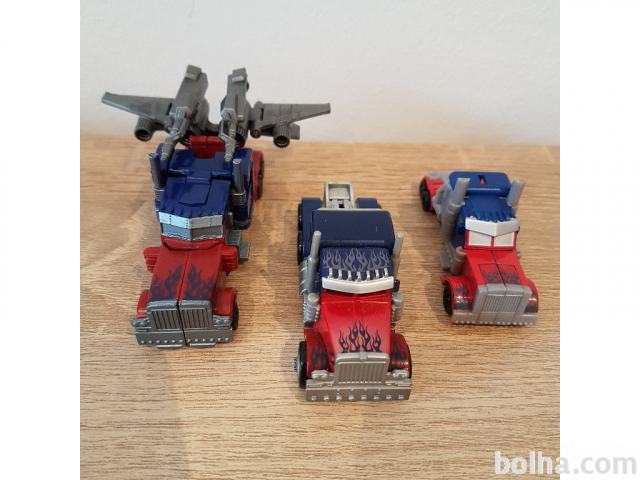 Transformers Optimus Prime 3x figure