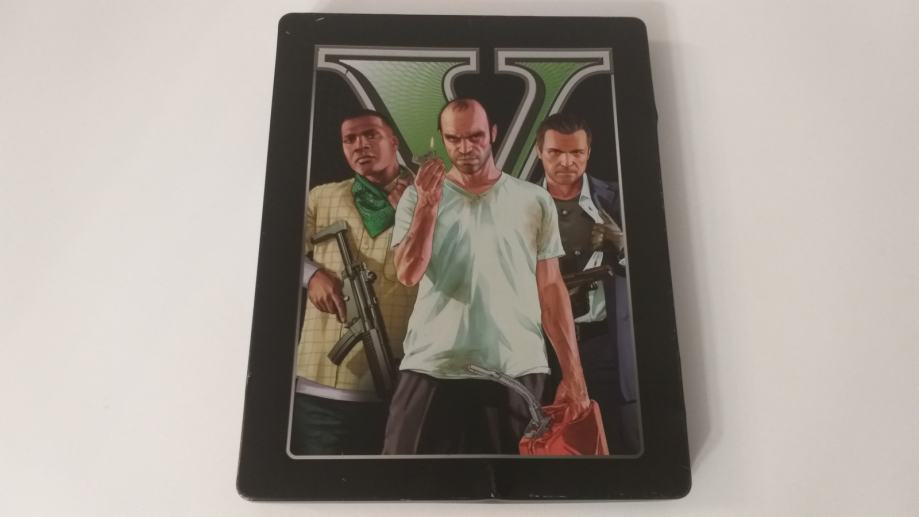 GTA V Édition Spéciale Steelbook – Xbox 360, PAL, Complet (état Correct)