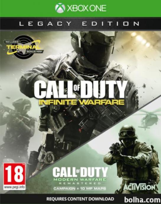 Xbox one Call of duty IW+ Modern warfare