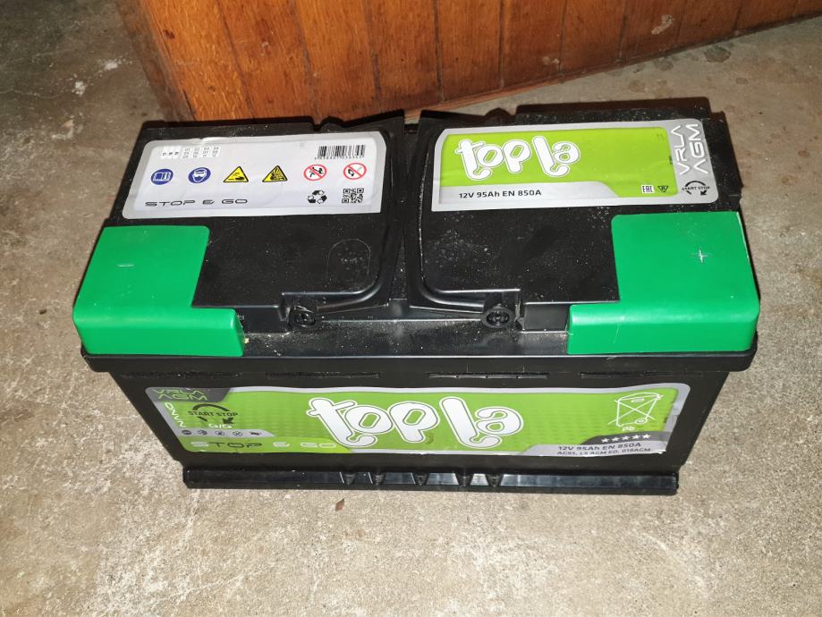 Topla Nano AGM/VRLA - Start/Stop - 12V 95Ah 850A rabljen