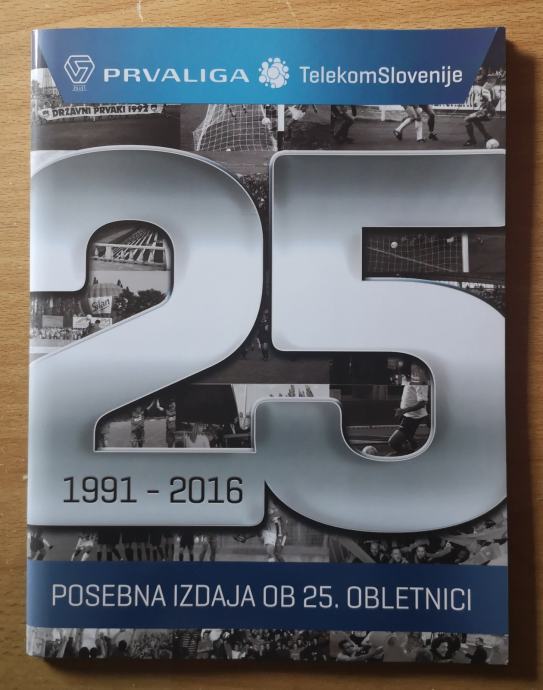 Prva Liga Telekom Slovenije prazen album + set sličic ob 25. obletnici