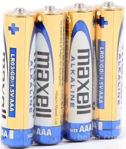 Maxell Alkalne baterije LR03/AAA 1,5V, 4 kom
