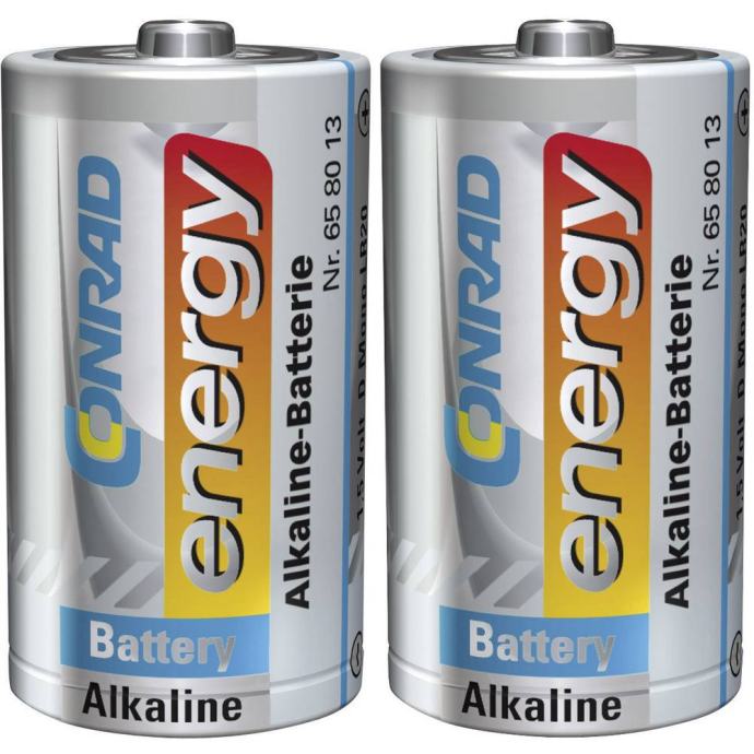 Mono baterija (D) alkalno-manganova Conrad energy LR20 1.5 V 2 kosa