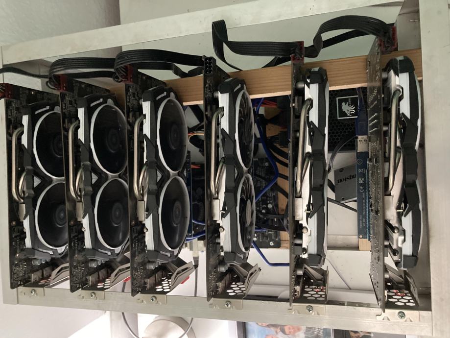 Mining rig - ±150MH/s - AMD RX 580 8GB kartice 5x