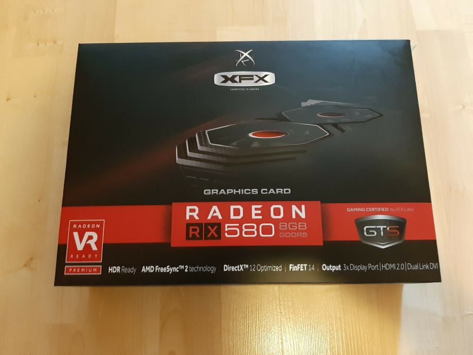 XFX Radeon RX580 8GB GDDR5 Black Edition OC