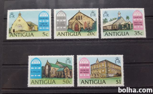 cerkve - Antigua 1975 - Mi 368/372 - serija, čiste (Rafl01)