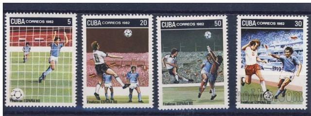 CUBA nogomet - SP 1982 nežigosane znamke MNH