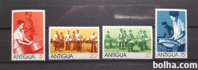glasbeniki - Antigua 1974 - Mi 330/333 - serija, čiste (Rafl01)