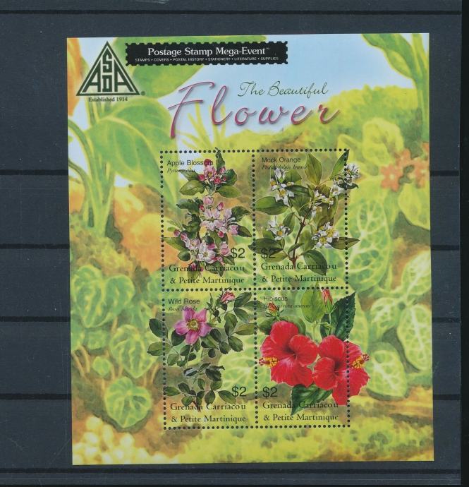 Grenada 2001 flora blok MNH**