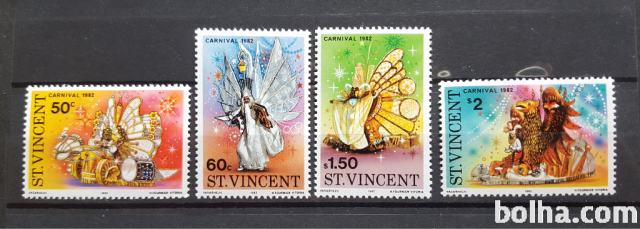 karneval - St. Vincent 1982 - Mi 630/633 - serija, čiste (Rafl01)