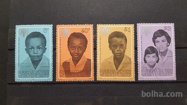 leto otroka -Grenadines of St. Vincent 1979-Mi 175/178 -čiste (Rafl01)