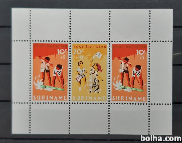 mladina, otroci - Suriname 1966 - Mi B 6 - blok 3, čist (Rafl01)