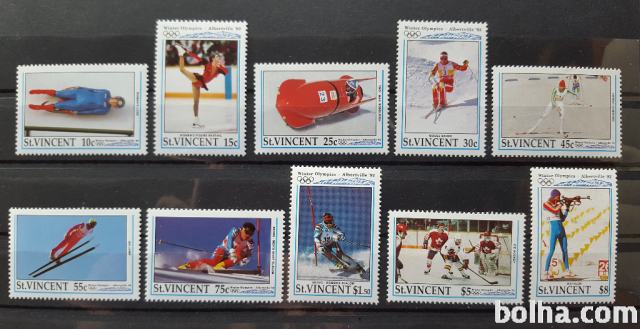 olimpijske igre -St. Vincent 1992 -Mi 1949/1958-serija, čiste (Rafl01)