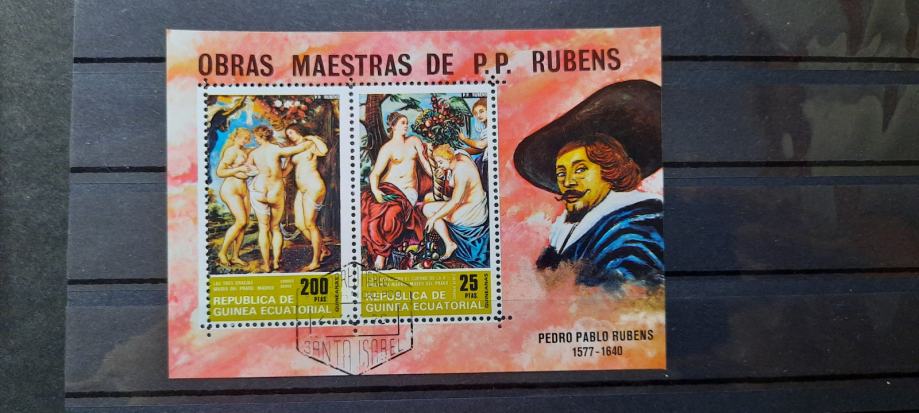 Rubens - Ekvatorialna Gvineja 1973 - Mi B 78 - blok, žigosan (Rafl01)