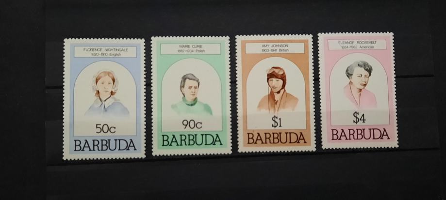 slavne ženske - Barbuda 1981 - Mi 530/533 - serija, čiste (Rafl01)