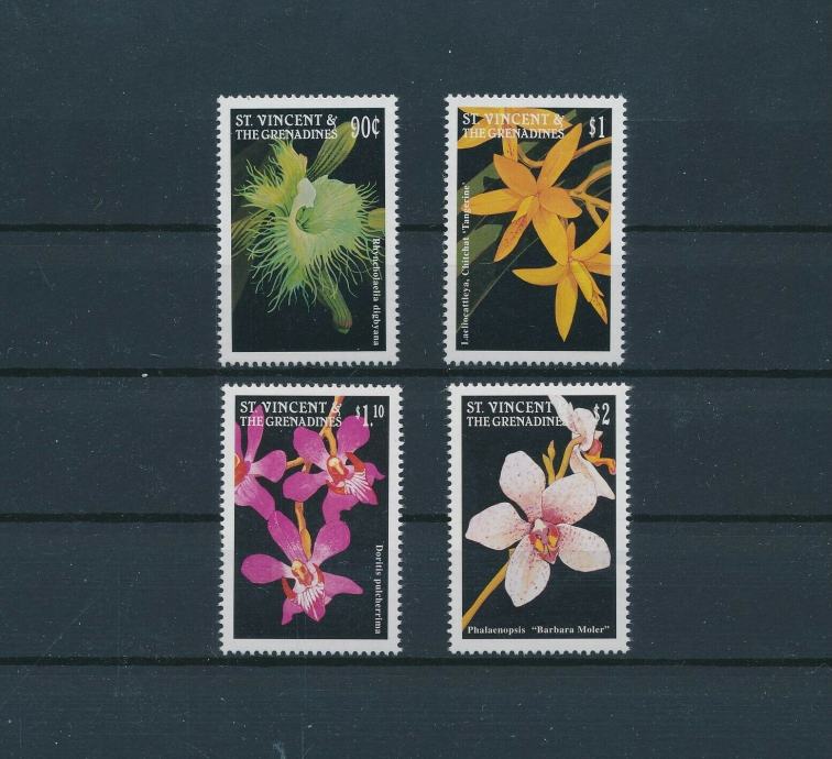 St. Vincent 1997 flora serija MNH**