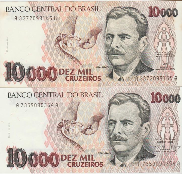 10.000 CRUZEIROS P233c-1993 CENA € 3,90 (BRAZILIJA) UNC