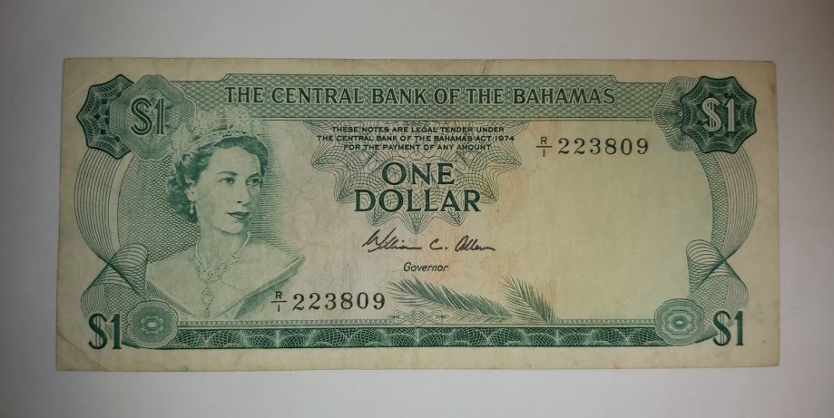 Prodam bankovec 1 dolar Bahami