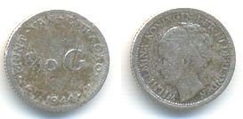 Curacao 1/10 Gulden 1944  srebrnik
