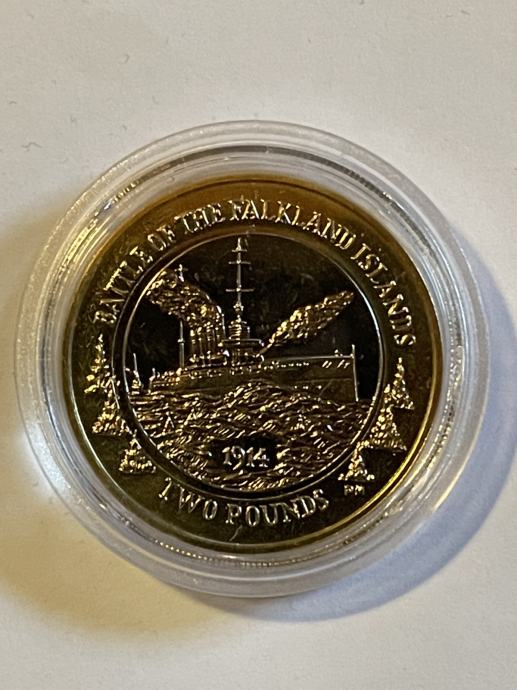 Falkland islands 2 Pounds 2014 UNC