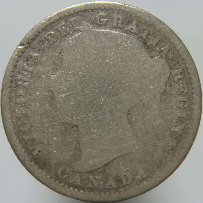 LaZooRo: Kanada 10 Cents 1882 G - Srebro