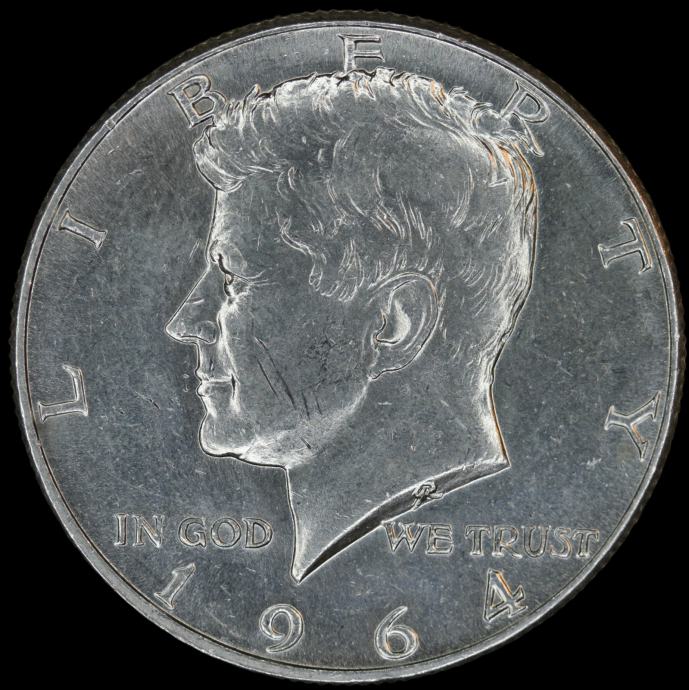 LaZooRo: 1/2 Dollar Združenih držav 1964 D UNC - srebro