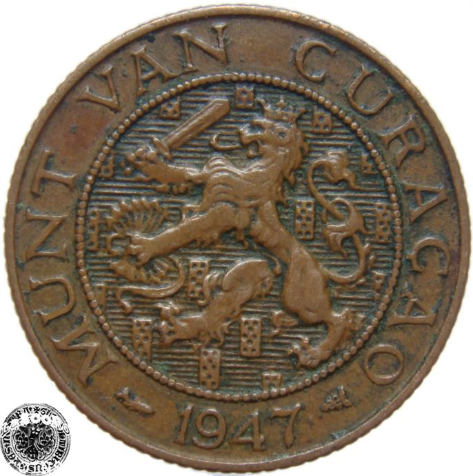 LaZooRo: Curaçao 2 1/2 Cents 1947 XF