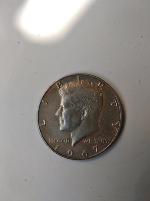 Prodam Srebrnik 1/2 dollar 1967