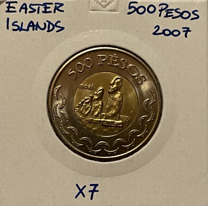 Velikonočni otok 500 Pesos 2007