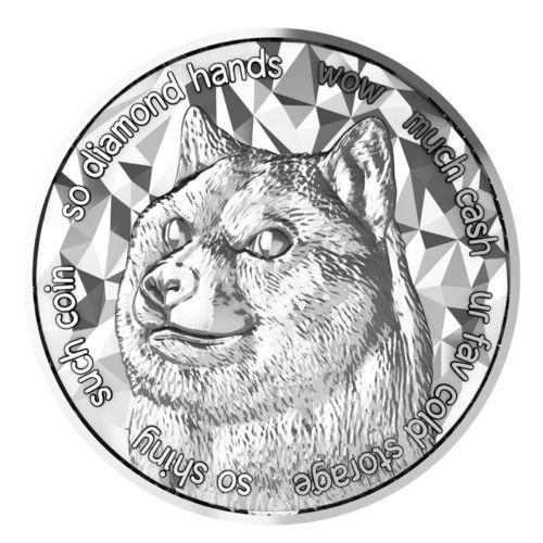 ZDA 1 oz srebrnik Crypto coin DOGECOIN 2021 (trezor)