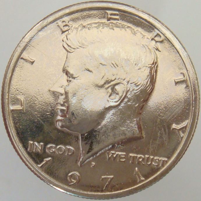 Združene Države Amerike 1/2 Dollar 1971 D UNC PL