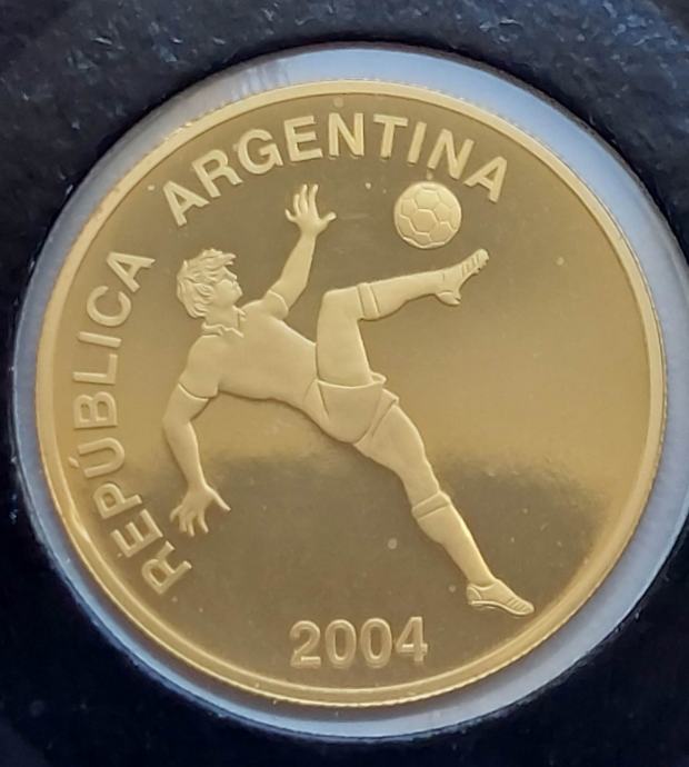 Zlatnik 10 Pesos Argentina 2004. ( World Cup Germany 2006 )