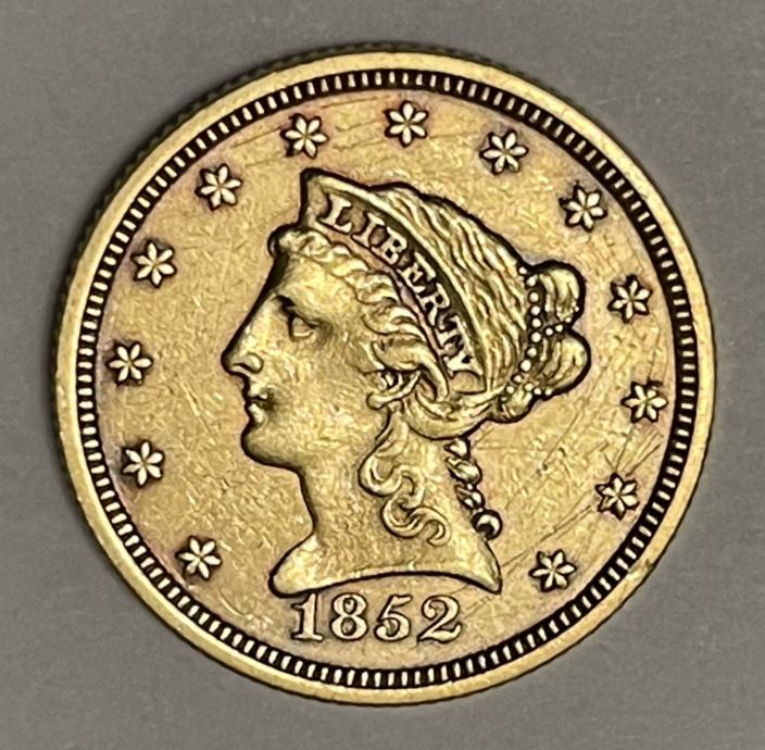 Zlatnik 2 1/2 Dollars 1852. UNITED STATES OF AMERICA