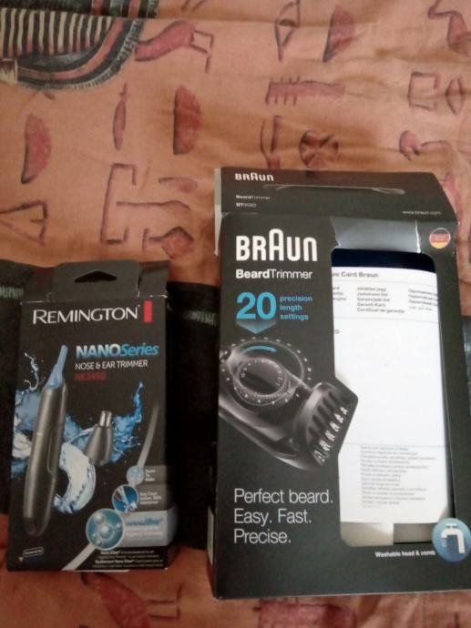Braun Beard Trimmer Remington Nose & Ear Trimmer brivnik strižnik